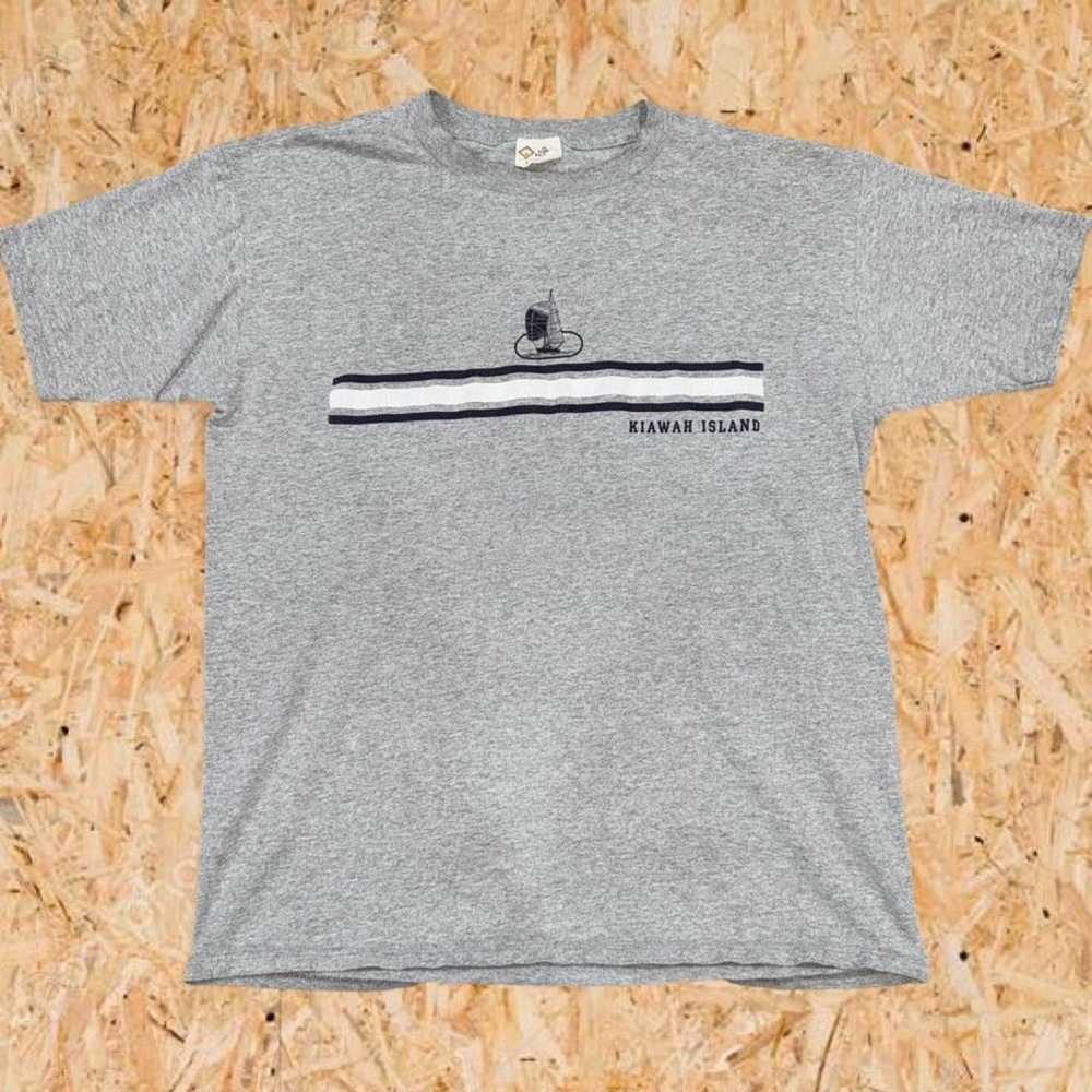EXCHANGE Gray Kiawah Island Short Sleeve Tee